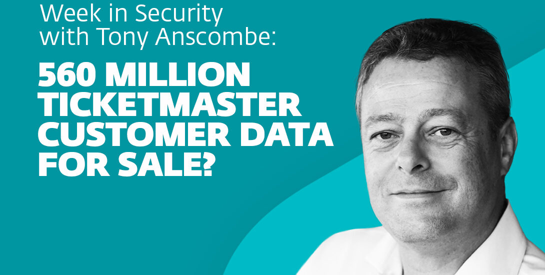 560 million Ticketmaster customer data for sale? – Week in security with Tony Anscombe